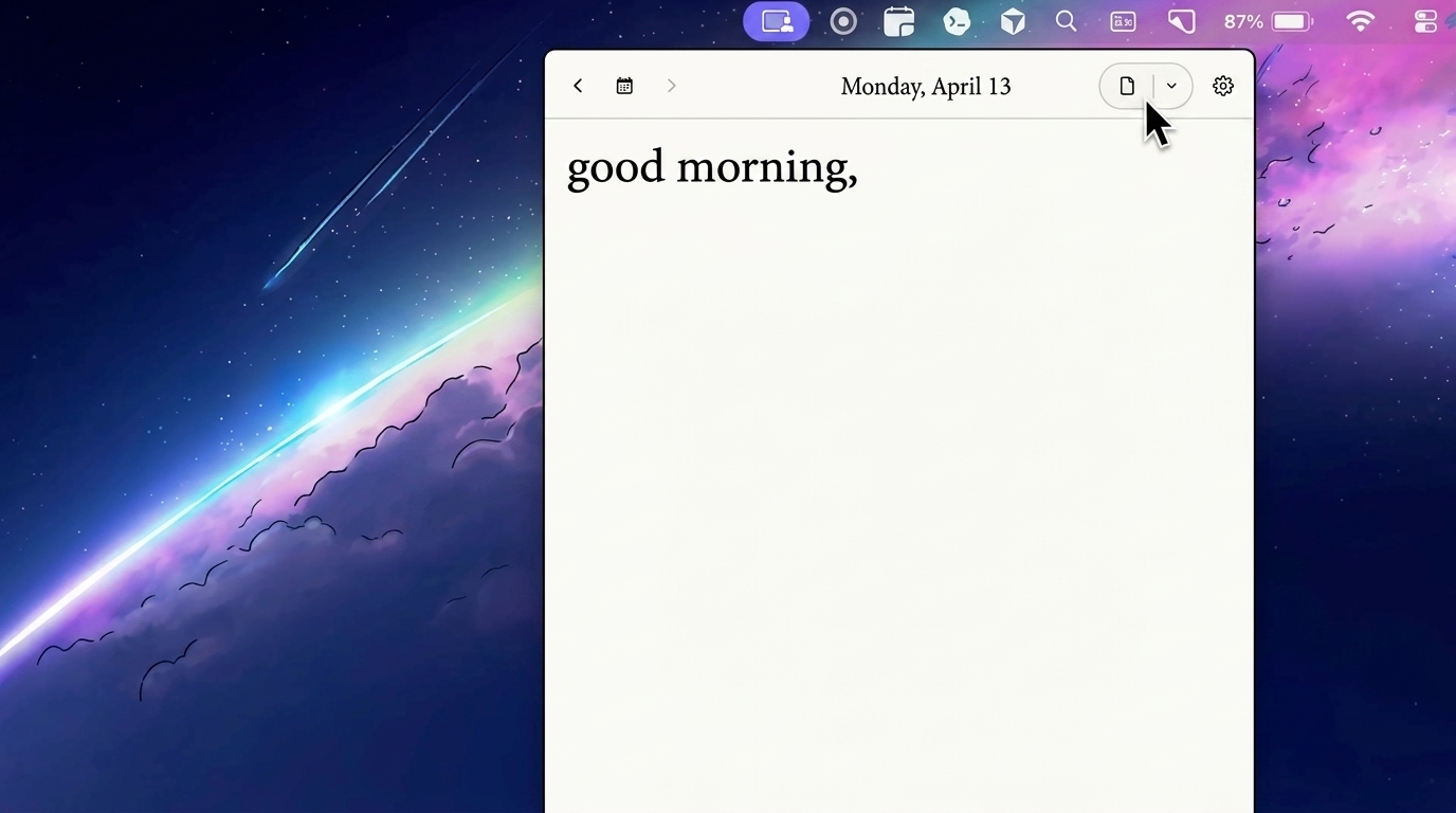 RazberryChai Built a Free Menubar App for Markdown Notes